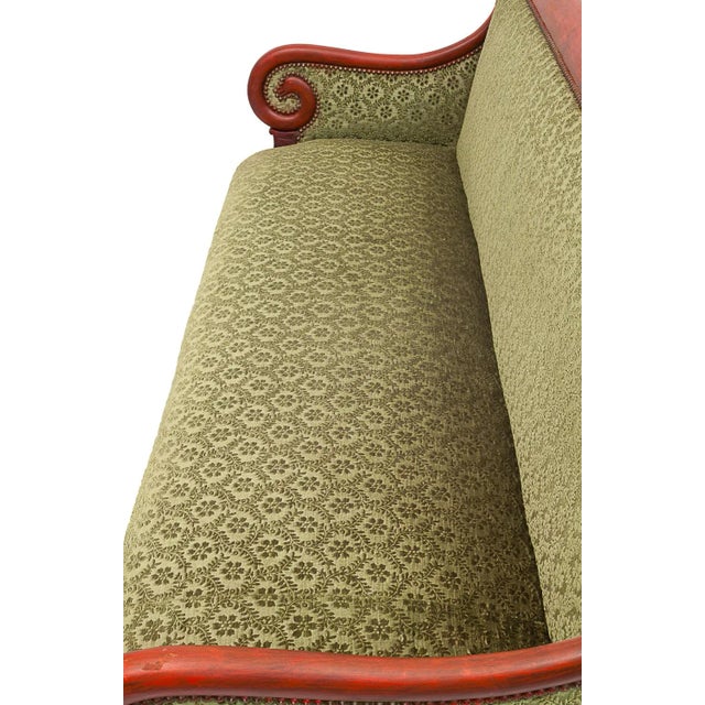 Vintage Velvet Bench, 1950s For Sale - Image 4 of 13