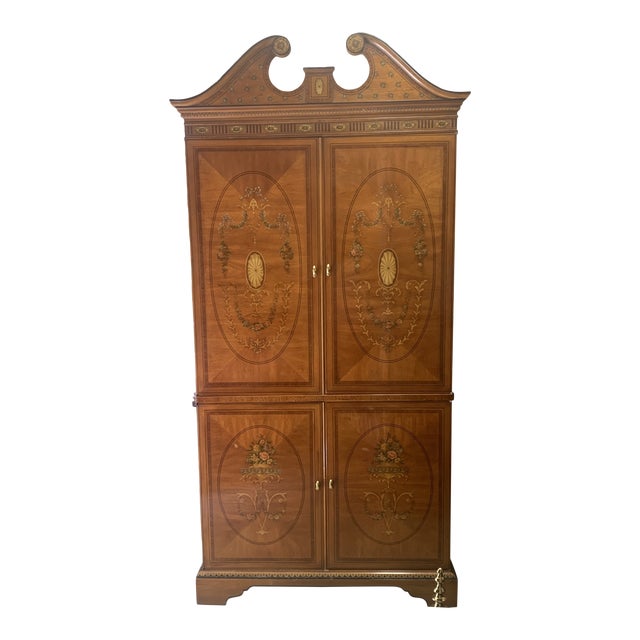 Drexel Heritage Inlaid Mahogany Armoire Chairish
