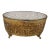 Vintage 24k Gold Plated Vanity Box With Glass Lid. For Sale