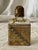 Vintage early 1900s Czech/Boudoir perfume bottle labeled “Geneve”. Gold filigree panels and sapphire blue colored inlaid...