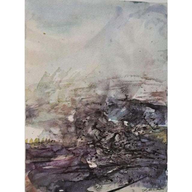 Zao Wou Ki (1921-2013) Illuminations, 1996 Photogravure, on Johannot pure wove paper taken from the eponymous work written...