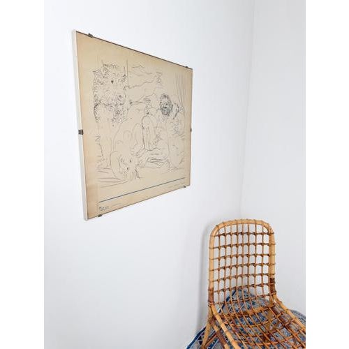 Vintage Picasso at Villa Medici Exhibition Poster, 1983 For Sale - Image 3 of 16