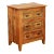 Late 20th Century Anglo Indian Style Four Drawer Chest Nightstand For Sale