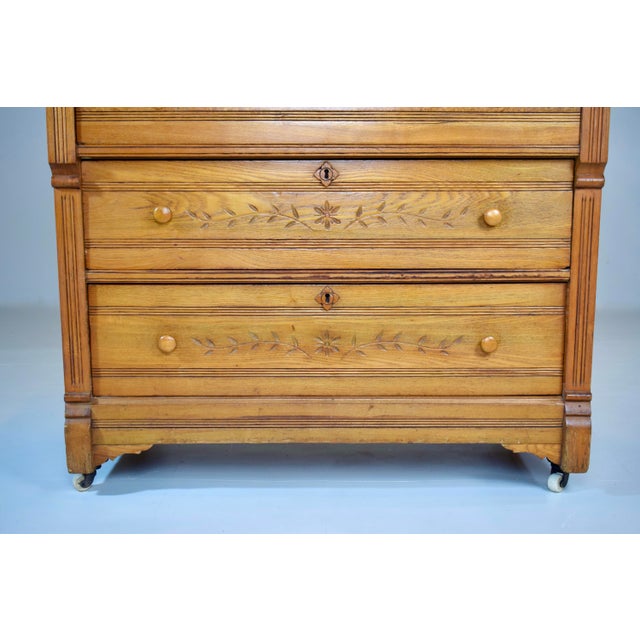Late Victorian Aesthetic Period Eastlake Cottage Dresser For Sale In Philadelphia - Image 6 of 14
