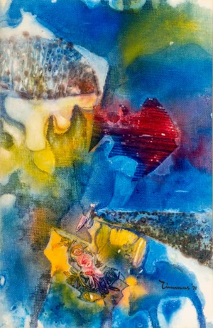 Osvald Timmas, Mussel Meadow, Watercolor