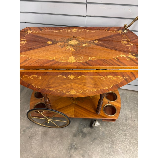 Italian 1970s Italian Tea Cart For Sale - Image 3 of 5