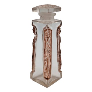 Glass Ambre DOrsay Perfume Bottle by René Lalique for Lalique, 1911 For Sale