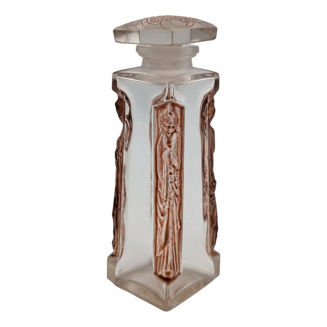 Glass Ambre DOrsay Perfume Bottle by René Lalique for Lalique, 1911 For Sale