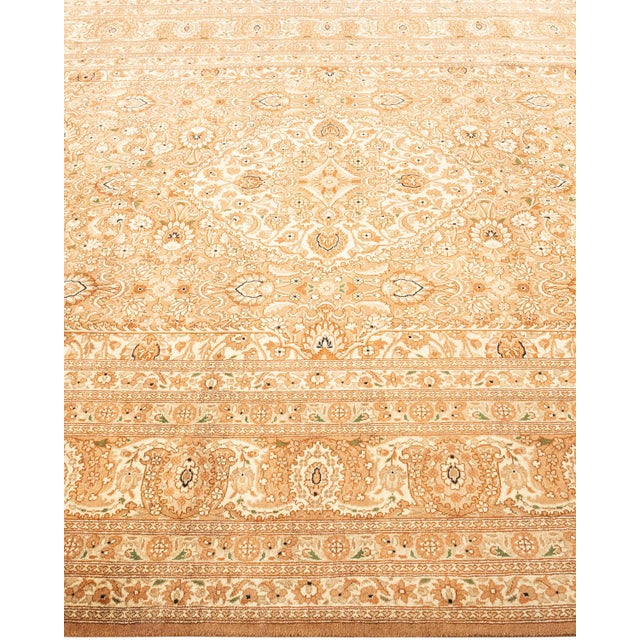 Solo Rugs Mogul, One-of-a-Kind Hand-Knotted Area Rug - Yellow, 6' 1" x 9' 7" For Sale - Image 4 of 8