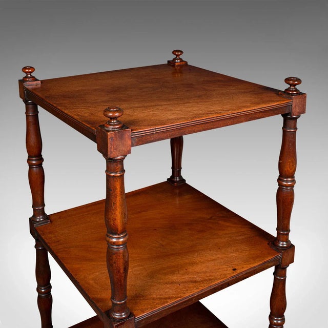 Wood 1800's English Antique 3 Tier Whatnot For Sale - Image 7 of 10