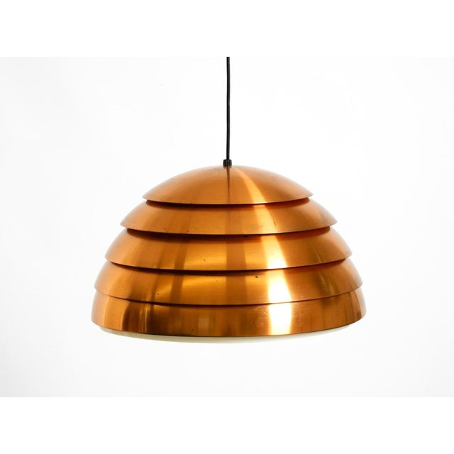 Vintage Swedish Copper Slat Pendant Lamp by Hans-Agne Jakobsson for Markaryd, 1960s For Sale - Image 4 of 18