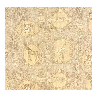 Braemore Safari Cameo Leopard Print Cotton Fabric- 5 Yards For Sale