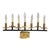 1970s Brutalist Electric Menorah Candelabra 7 Lights For Sale