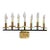 Brutalist 7 Light Menorah Candelabra For Sale