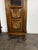 Narrow Art Deco Oak Display Cabinets with Diamond-Point Inlay, 1930s, Set of 2 For Sale - Image 4 of 6