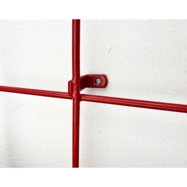 Mid-Century Modern German Red String Coat Rack, 1960s For Sale - Image 17 of 18