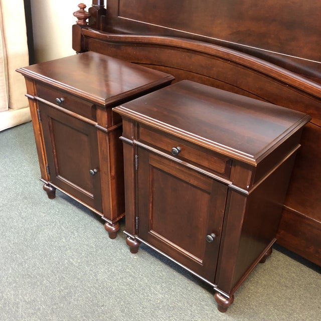 Empire Restoration Hardware Camden Tobacco Night Stands a Pair Chairish