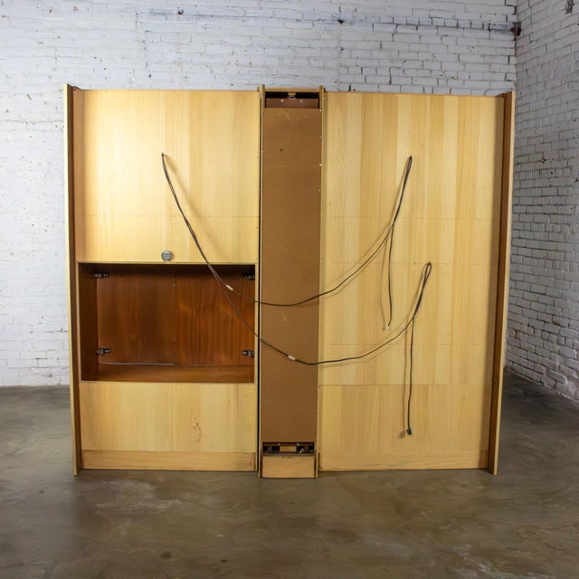Mid to Late 20th Century Scandinavian Modern Teak 3 Piece Display Cabinet or Storage Unit Lighted For Sale - Image 12 of 18
