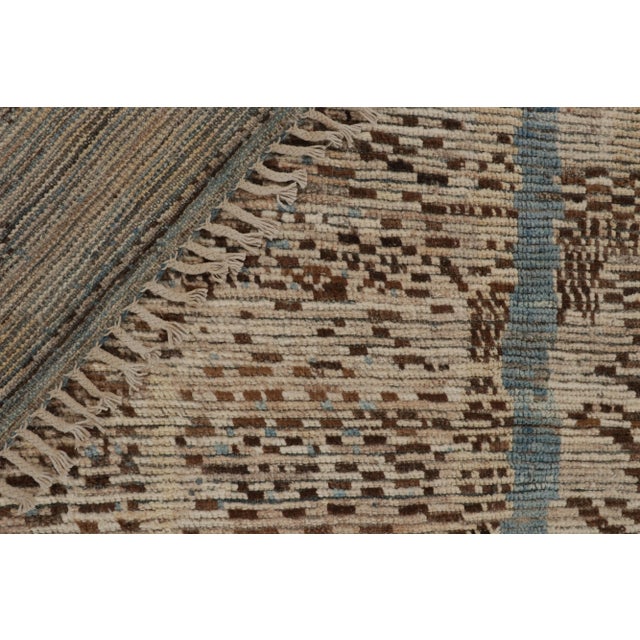 Textile Rug & Kilim’s Modern Rug with Beige-brown Geometric Patterns - 9x12 For Sale - Image 7 of 7