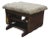 Vintage Oak Gliding Rocking Footstool Foot Rest Storage Ottoman 20" For Sale
