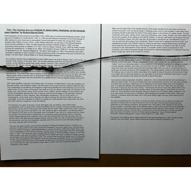 Large 19th Century Oil Painting the Clandon Harriers Hunt John Imms of Ringmer Up Libertine Mare Hor For Sale - Image 12 of 12