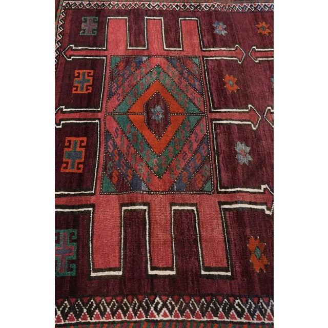 Vintage Middle Eastern Style Hand-Knotted Rug For Sale - Image 4 of 7