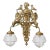 1950s Brass Dragon 2-Light Wall Sconce For Sale