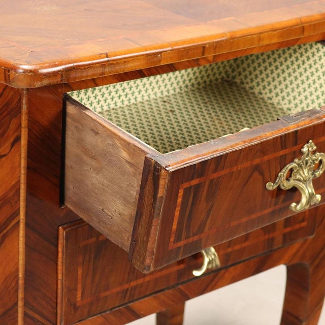 Antique Baroque Rosewood Bedside Table, 18th Century For Sale - Image 3 of 9