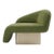 Kaia Modern Green Boucle Right Arm Accent Chair For Sale