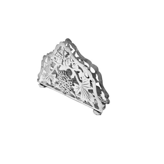 Postmodern Art Deco Silver Napkin Holder, Poland, 1960s For Sale - Image 18 of 18