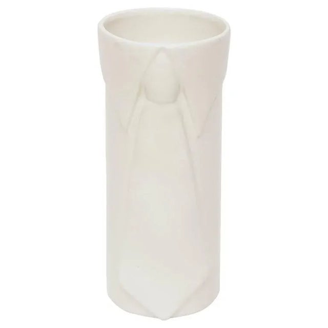 Vintage Raymor Glazed Ceramic Pop Art Shirt Tie Vase Italian For Sale - Image 9 of 9