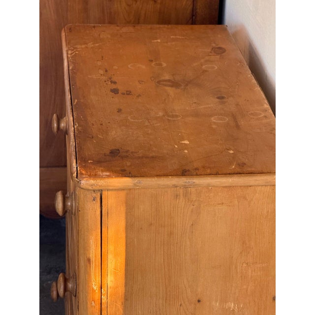 19th Century English Pine Chest of Drawers For Sale - Image 9 of 12