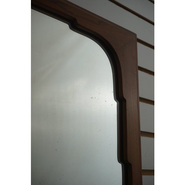 Traditional Stickley Attributed Cherry Hanging Wall Mirror For Sale - Image 3 of 8