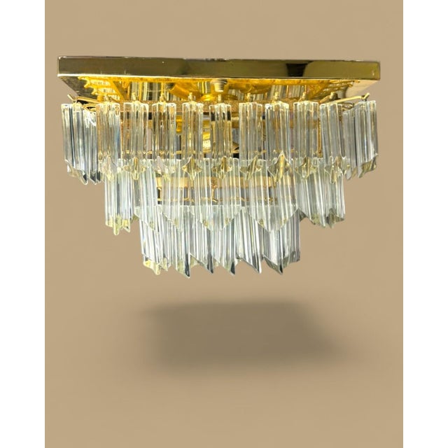 Novaresi Vintage Italian Ceiling Lamp, 1970s For Sale - Image 4 of 12