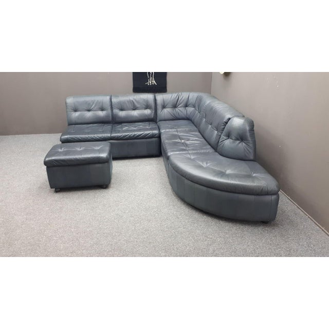 High-quality seating area from the early 1980s. The manufacturer was probably Laauser. The modular elements were covered...