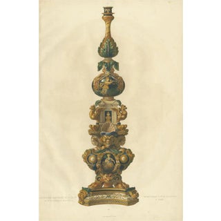 Delange, Candleholder of Mr. Le Marquis Dazeglio, 1869, Paper For Sale