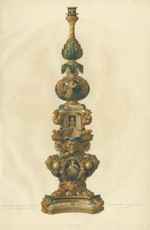 Delange, Candleholder of Mr. Le Marquis Dazeglio, 1869, Paper