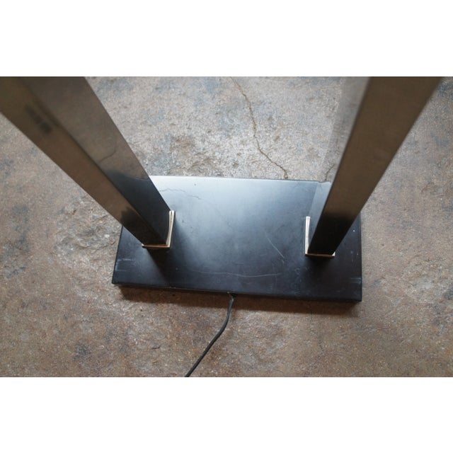 Chrome Late 20th Century The Natural Light Company Contemporary Metal Swivel Floor Lamp Dimmable For Sale - Image 8 of 13