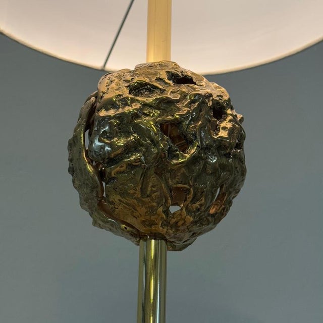 Sculptural Travertine Table Lamp attributed to Angelo Brotto for Esperia, Italy, 1970s For Sale - Image 11 of 16