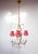 French Brass Chandelier with 3 Arms and Crystals, 1940s For Sale - Image 3 of 12
