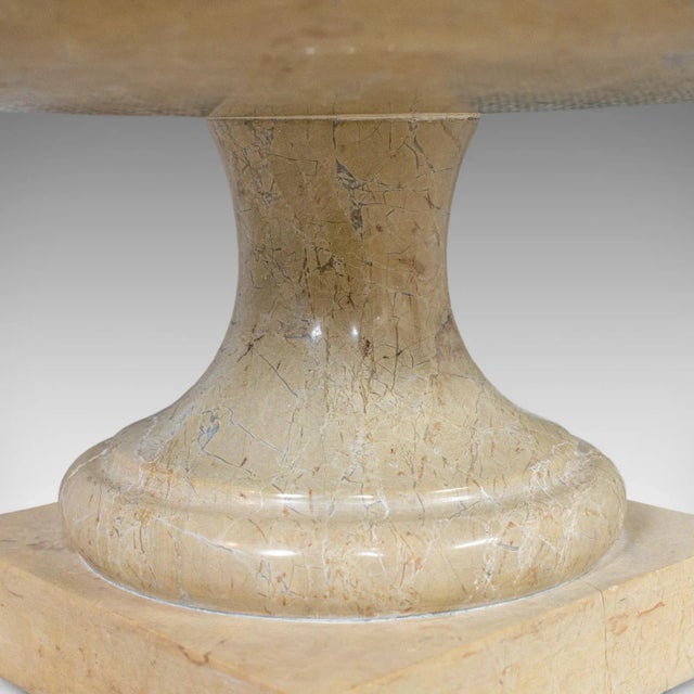 Late 20th Century Marble Pedestal Decorative Fruitbowl For Sale - Image 12 of 13