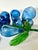 1950s 60s Italian Hand Blown Glass Blue Grapes, Pair For Sale - Image 5 of 6