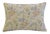 Custom-tailored pillow in a cotton fabric depicting a beautiful pastel-colored floral botanical design. Off-white cotton-...