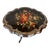 19th Century Victorian Hand Painted & Ebonized Tilt-Top Side Table With Inlays For Sale