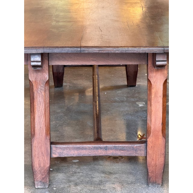 19th Century Walnut Refectory Table For Sale - Image 14 of 14