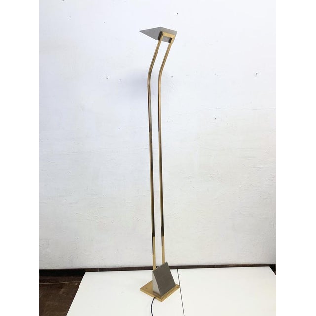 Gold Vintage Halogen Ceiling Floor Lamp by Maison Charles, 1980s For Sale - Image 8 of 16