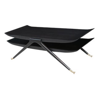 1950s Italian Modernist Two Tier Cocktail Table For Sale
