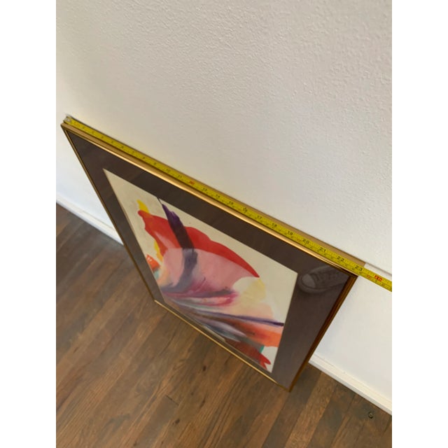 Red Late 20th Century Postmodern Abstract Painting by Frealon Norden Bibbins For Sale - Image 8 of 11