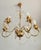 Vintage Hollywood-Regency Gold-Plated Cascade 6-Light Waterfall Chandelier with Crystal Pendants, 1960s For Sale - Image 6 of 18