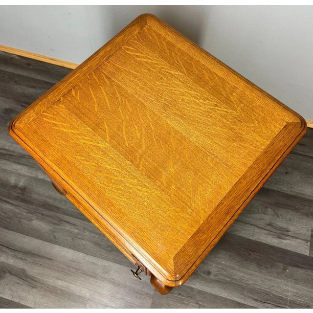 Vintage French Oak Bedside Tables, Set of 2 For Sale - Image 10 of 11